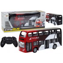 Autobus dwupiętrowy R/C światła Leantoys