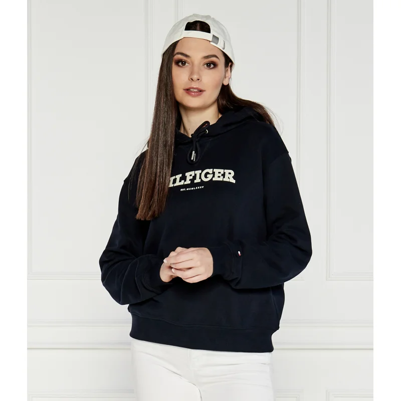 Tommy Hilfiger Bluza REG MONOTYPE FLOCK | Regular Fit