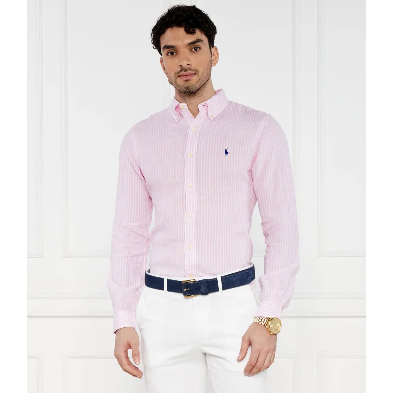 POLO RALPH LAUREN Lniana koszula Custom fit