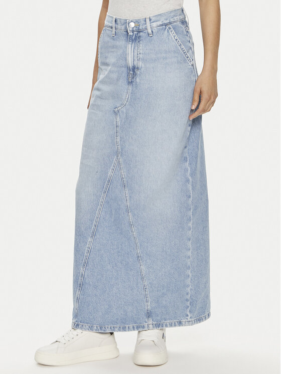 Tommy Jeans Spódnica jeansowa Claire DW0DW19294 Niebieski Regular Fit