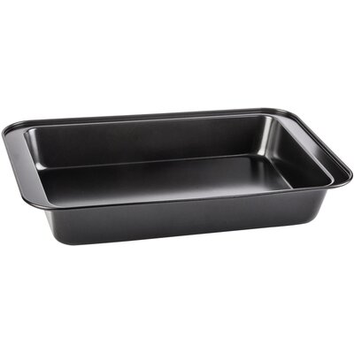 BERRETTI - Blacha do pieczenia ciasta - stal węglowa - non-stick - czarna - 37x25,5x5 cm - BR-8679