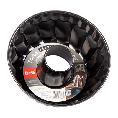 BERRETTI - Forma do pieczenia babki z tuleją - stal węglowa - non-stick - Ø 25,5 cm - BR-8631