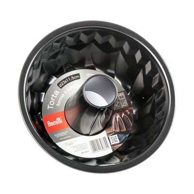 BERRETTI - Forma do pieczenia babki z tuleją - stal węglowa - non-stick - Ø 23 cm - BR-8624