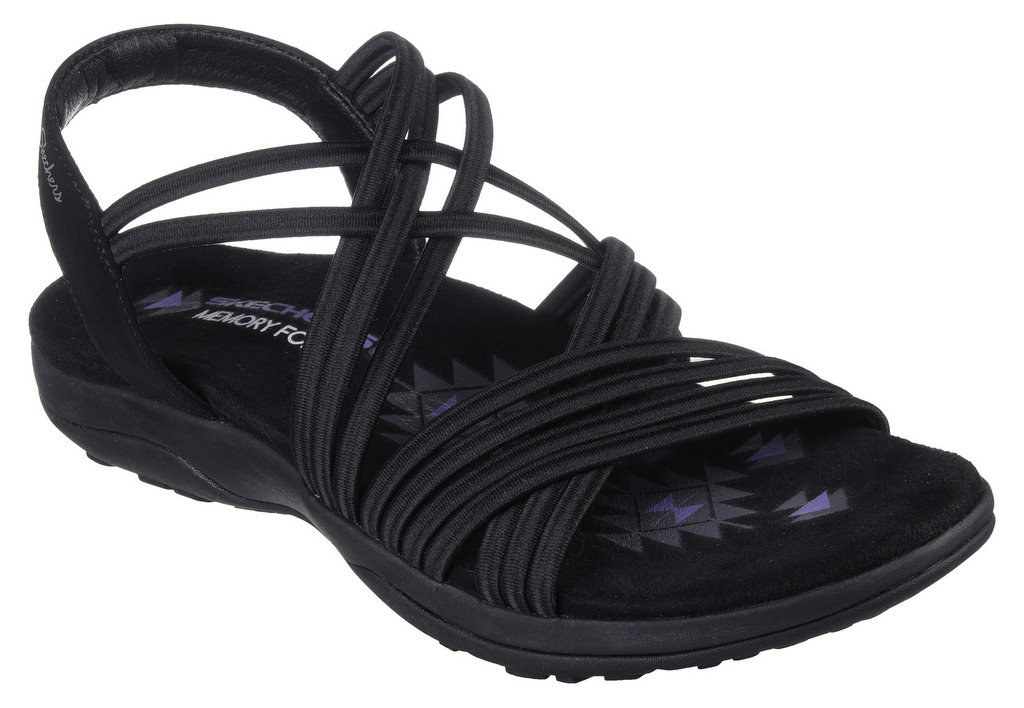 Buty sandały damskie Skechers Reggae Slim - Sunnyside (163185-BBK)-40
