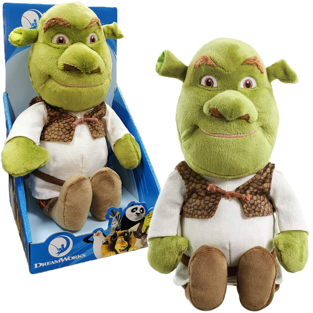 MASKOTKA SHREK 28 CM ORYGINALNY MIĘKKI PLUSZAK UNIKATOWA PRZYTULANKA