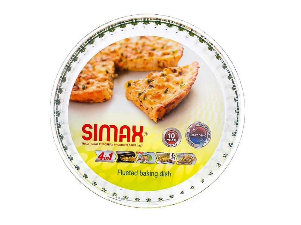 SZKLANA FORMA NACZYNIE NA TARTĘ CIASTO 28 cm SIMAX pieczenia