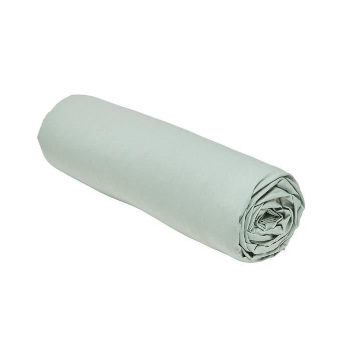 DZIŚ Prześcieradło Essential - 140 x 190 cm - 2 osoby - 100% bawełna gładka - Seledyn
