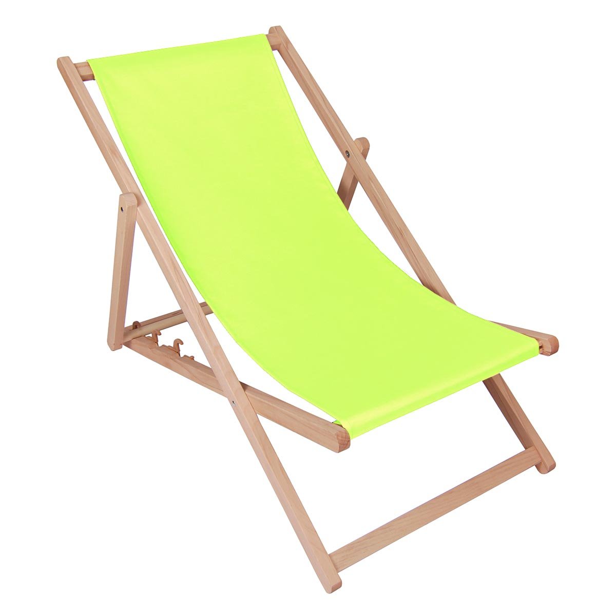 Leżak klasyczny plażowy 24 kolory - Limonka jasna 35
