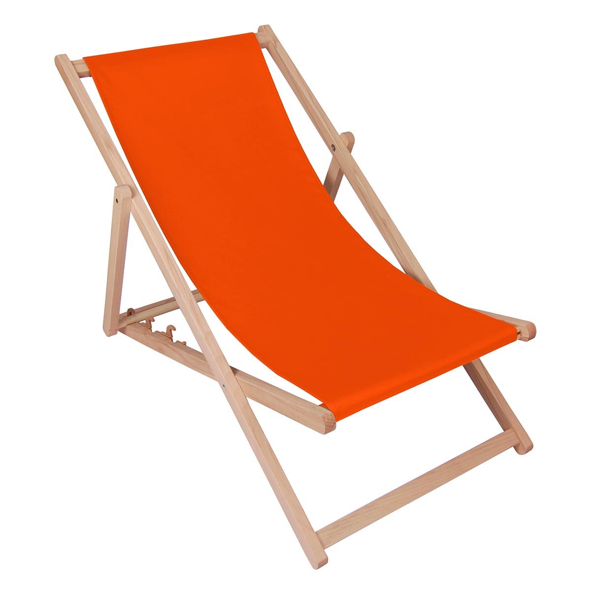 Leżak klasyczny plażowy 24 kolory - Pomarańczowy 09