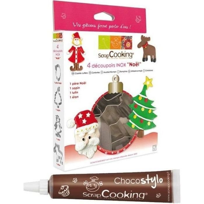 Foremki do ciastek świątecznych + 1 darmowy długopis czekoladowy