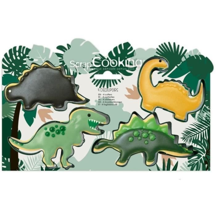 Foremki do ciastek - Dino - 4 szt