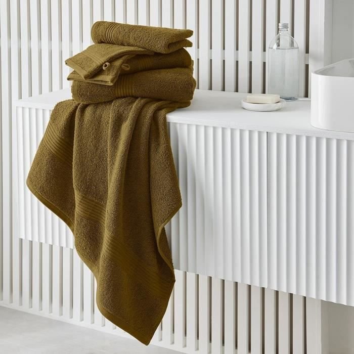 DZIŚ Essential - Ręcznik kąpielowy 70x130 cm ze 100% bawełny w kolorze brązu