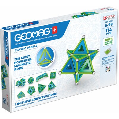 GeoMag klocki magnetyczne Classic Panels 114