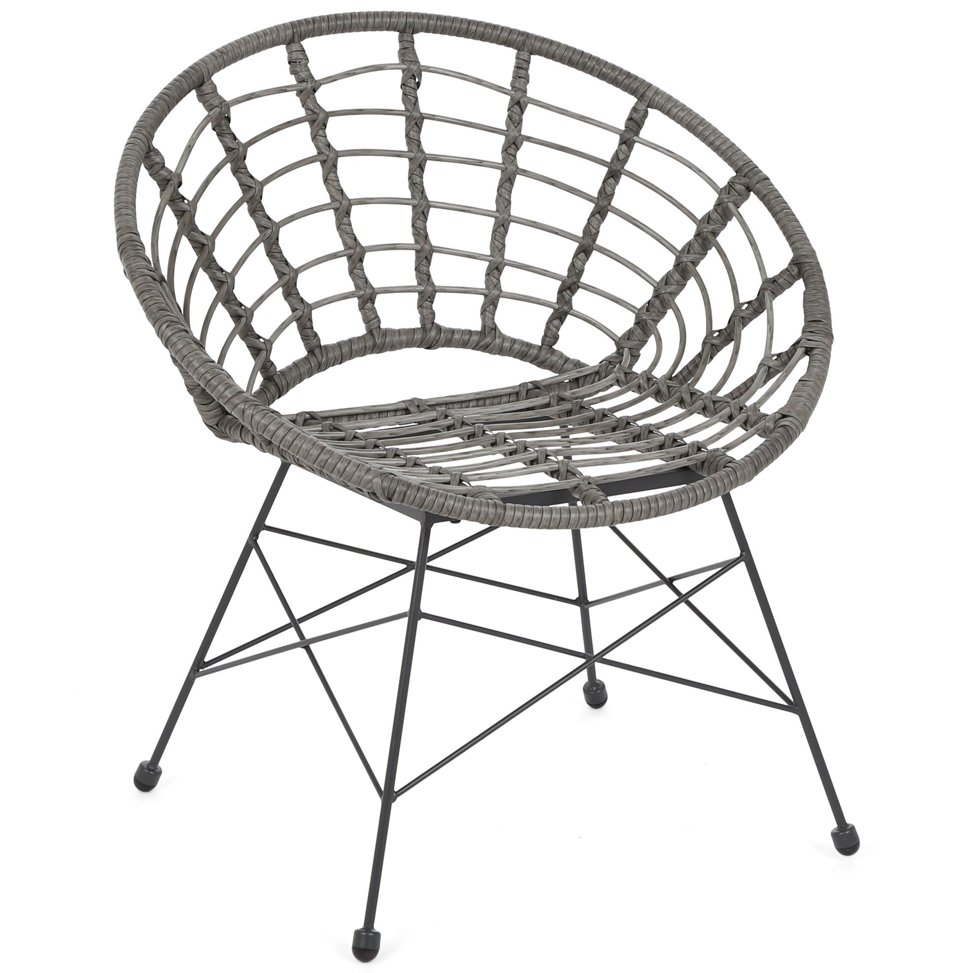 Krzesło technorattanowe Zanzibar Grey / Grey