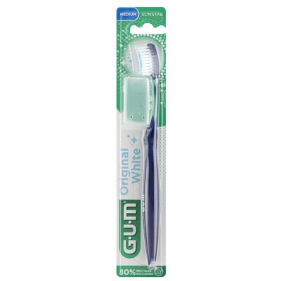 ELER PAWEŁ RUCIŃSKI SUNSTAR GUM ORIGINAL WHITE Szczoteczka do zębów średnia 1 szt 9076875