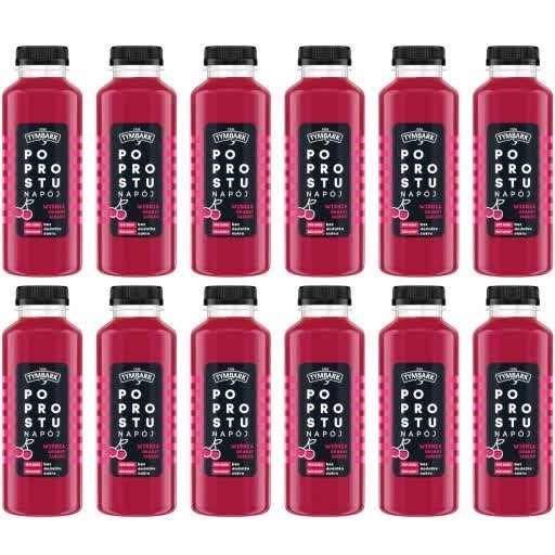 TYMBARK PO PROSTU NAPÓJ WIŚNIA GRANAT JABŁKO 400 ML X 12SZT