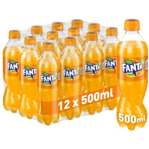 FANTA POMARAŃCZOWA NAPÓJ GAZOWANY 500ML x 12SZT