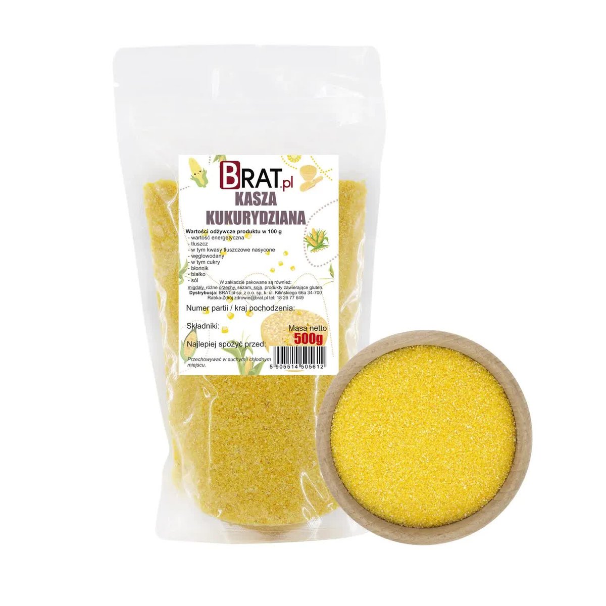 Kasza KUKURYDZIANA 500g Wysoka JAKOŚĆ Produkt NATURALNY