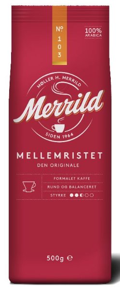 Kawa mielona Merrild 103 Mellemristet 500g