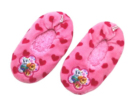 Domowe kapcie, pantofle Psi Patrol różowe serduszka 31/34