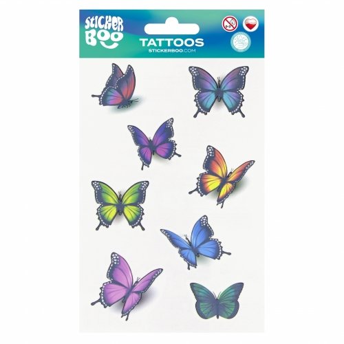 Tatuaż Motylki 10x18 cm STICKER BOO 540445