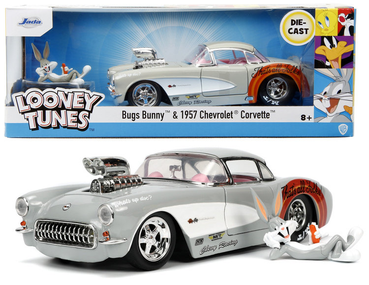 Auto metalowe 1957 Chevrolet Corvette figurka Królik Bugs 1:24 253255041 Jada