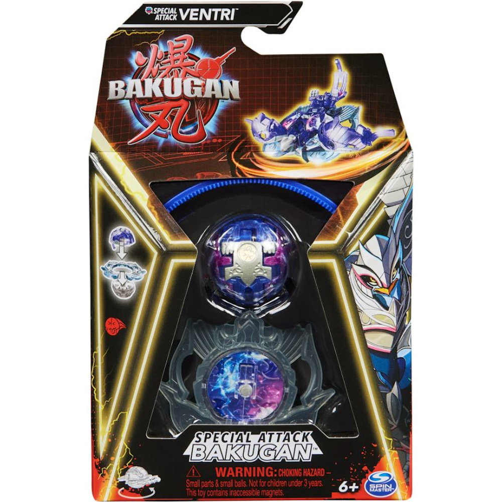 BAKUGAN 3.0 SPECIAL ATTACK SPIN MASTER KULA FIGURKA GALACTIC MISFIT VENTRI