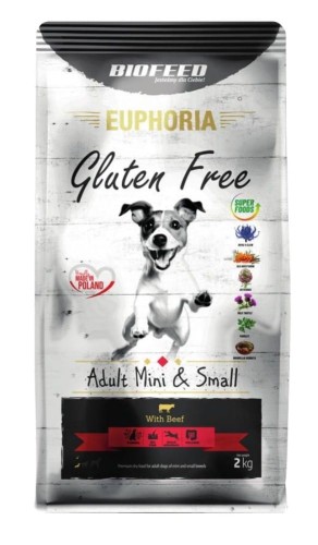 BIOFEED Euphoria G-F psy MINI&SMALL wołowina 2kg adult