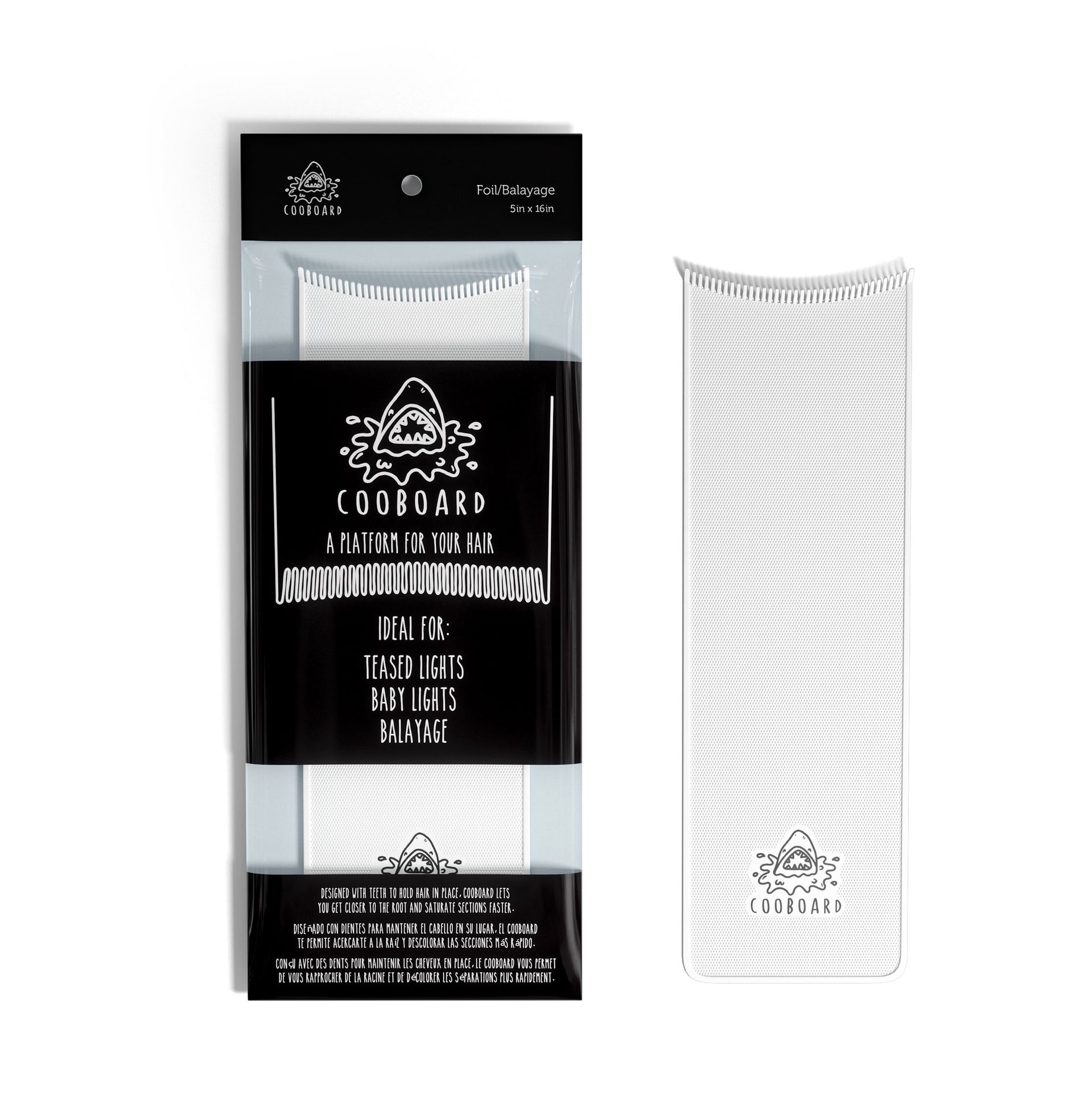 Cooboard, duża podkładka do rozjaśniania włosów, biała