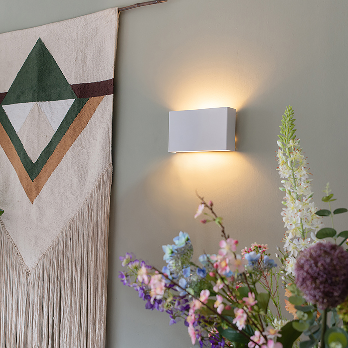 QAZQA Inteligentny kinkiet biały 24 cm w zestawie 2 WiFi G9 - Otan