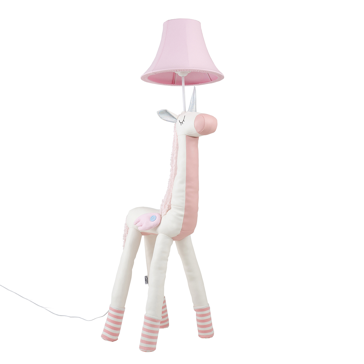 Happy Lamps Dziecięca lampa podłogowa jednorożec różowa - Bonita