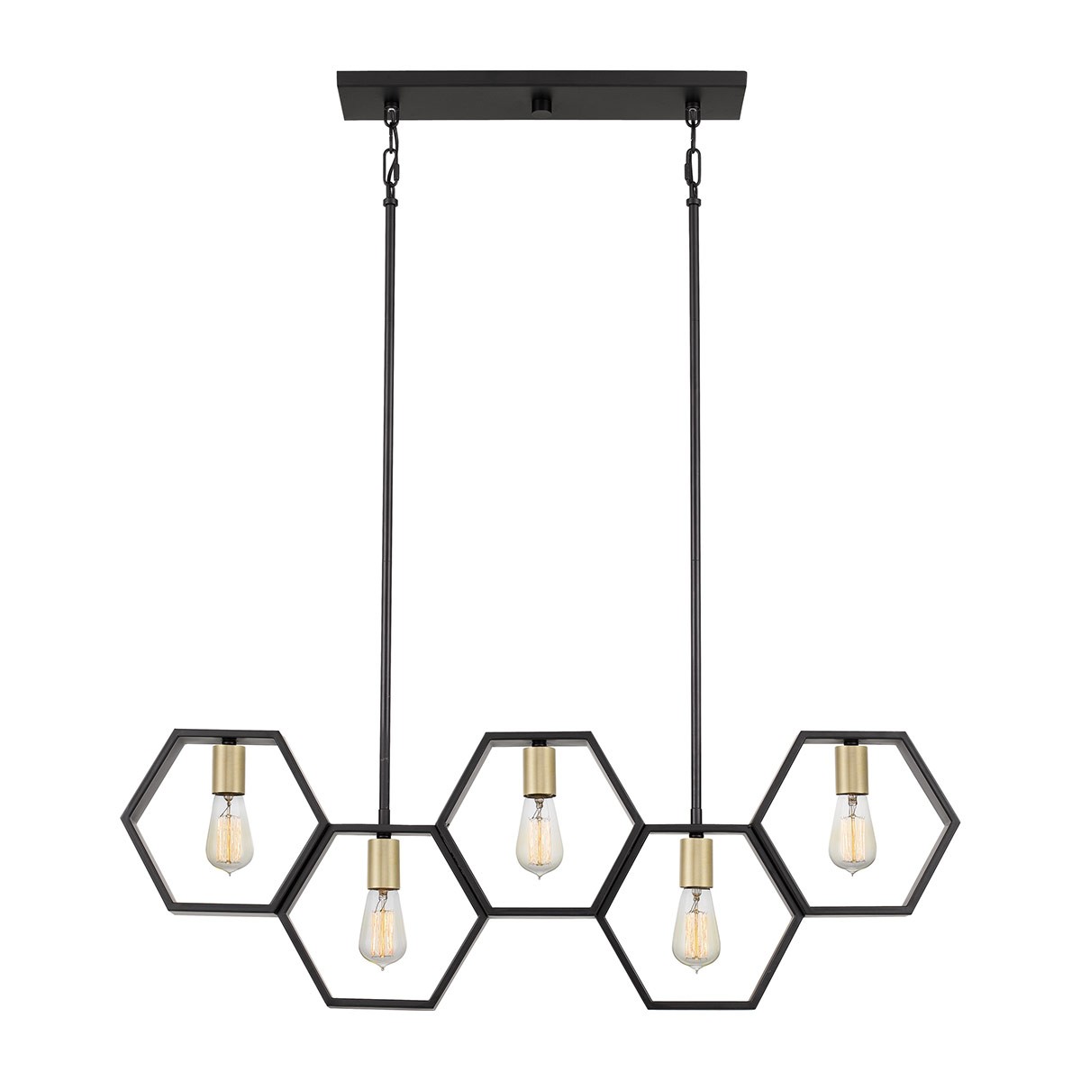 Bismarck lampa wisząca czarna QZ-BISMARCK-ISLE-EK Quoizel