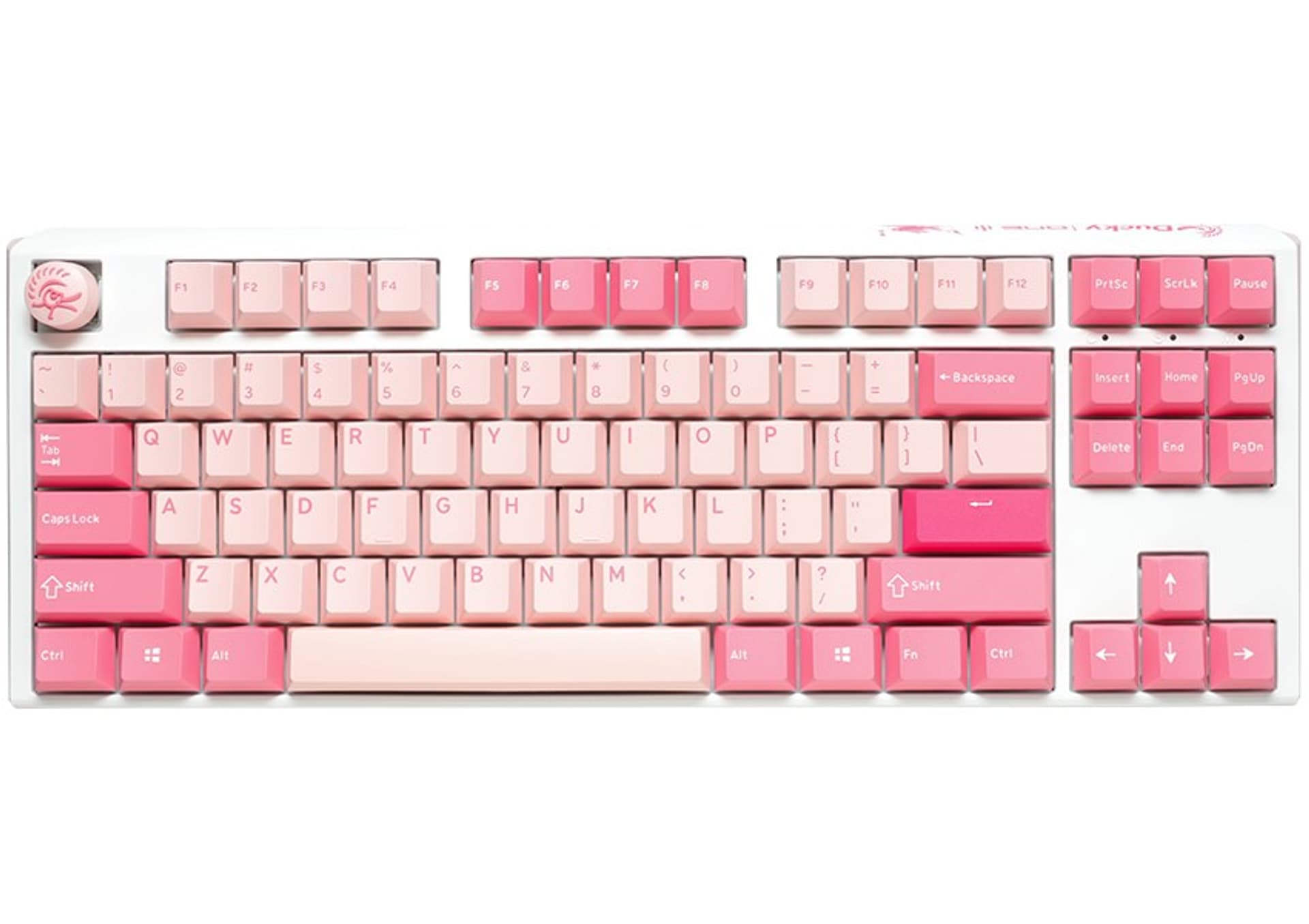 Ducky One 3 TKL Gossamer Pink klawiatura Gaming USB Niemiecki Różowy, Biały