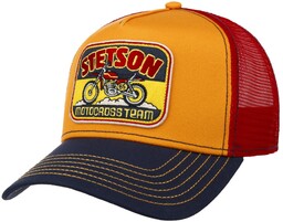 Czapka Trucker Motorcross Team by Stetson, czerwony, One Size Small