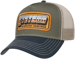 Czapka Trucker American Heritage Patch by Stetson, oliwkowy, One Size Small