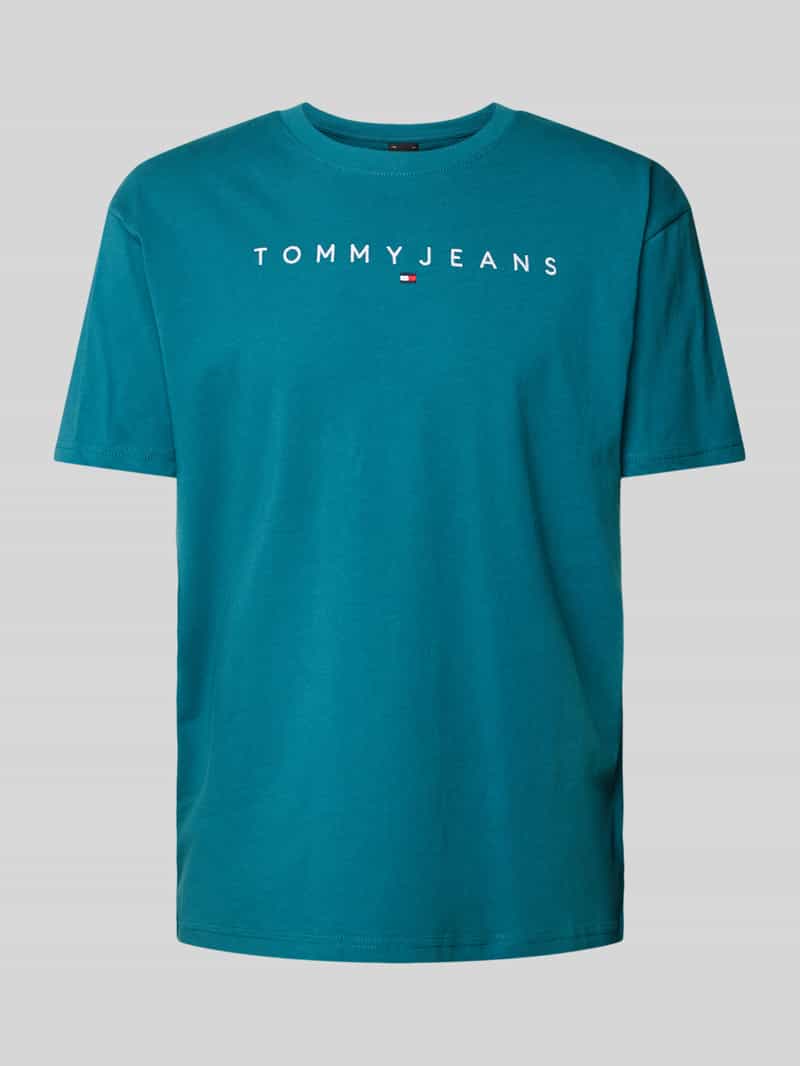 T-shirt o kroju regular fit z wyhaftowanym logo
