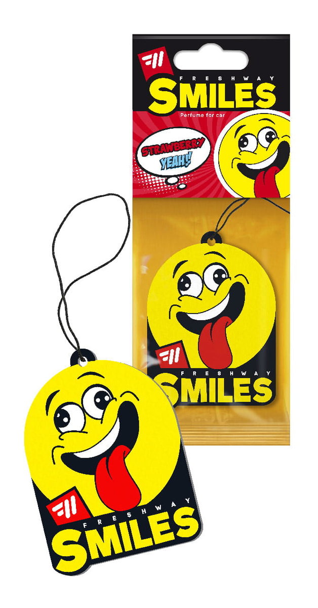 STRAWBERRY | FRESHWAY Smiles Dry - zawieszka