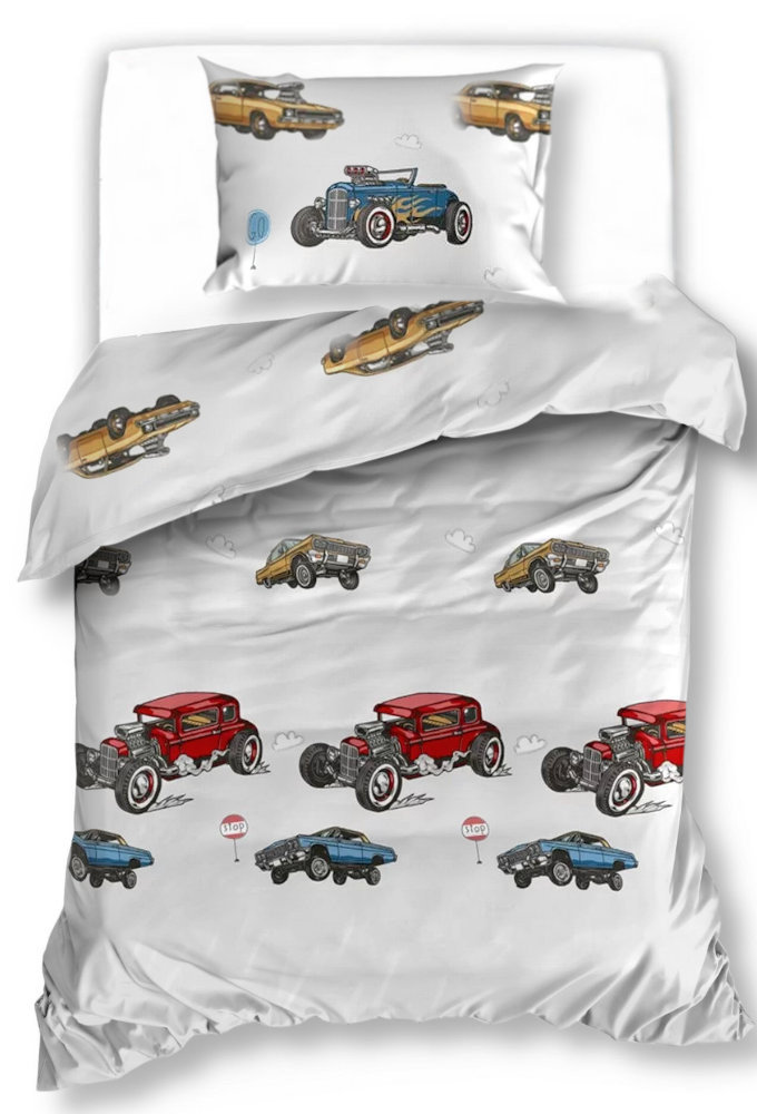 Pościel Z Mikrofibry 140X200 Samochody 2507