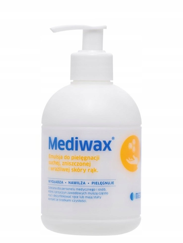 Mediwax Emulsja Krem Do Rąk Z Woskiem 330Ml Pompka