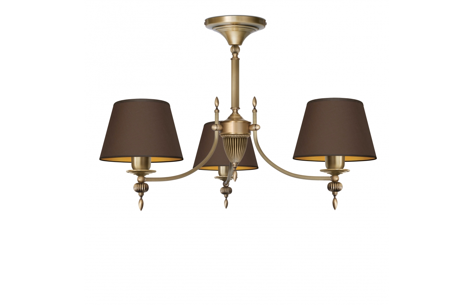 Żyrandol z trzema abażurami A-S3AKm