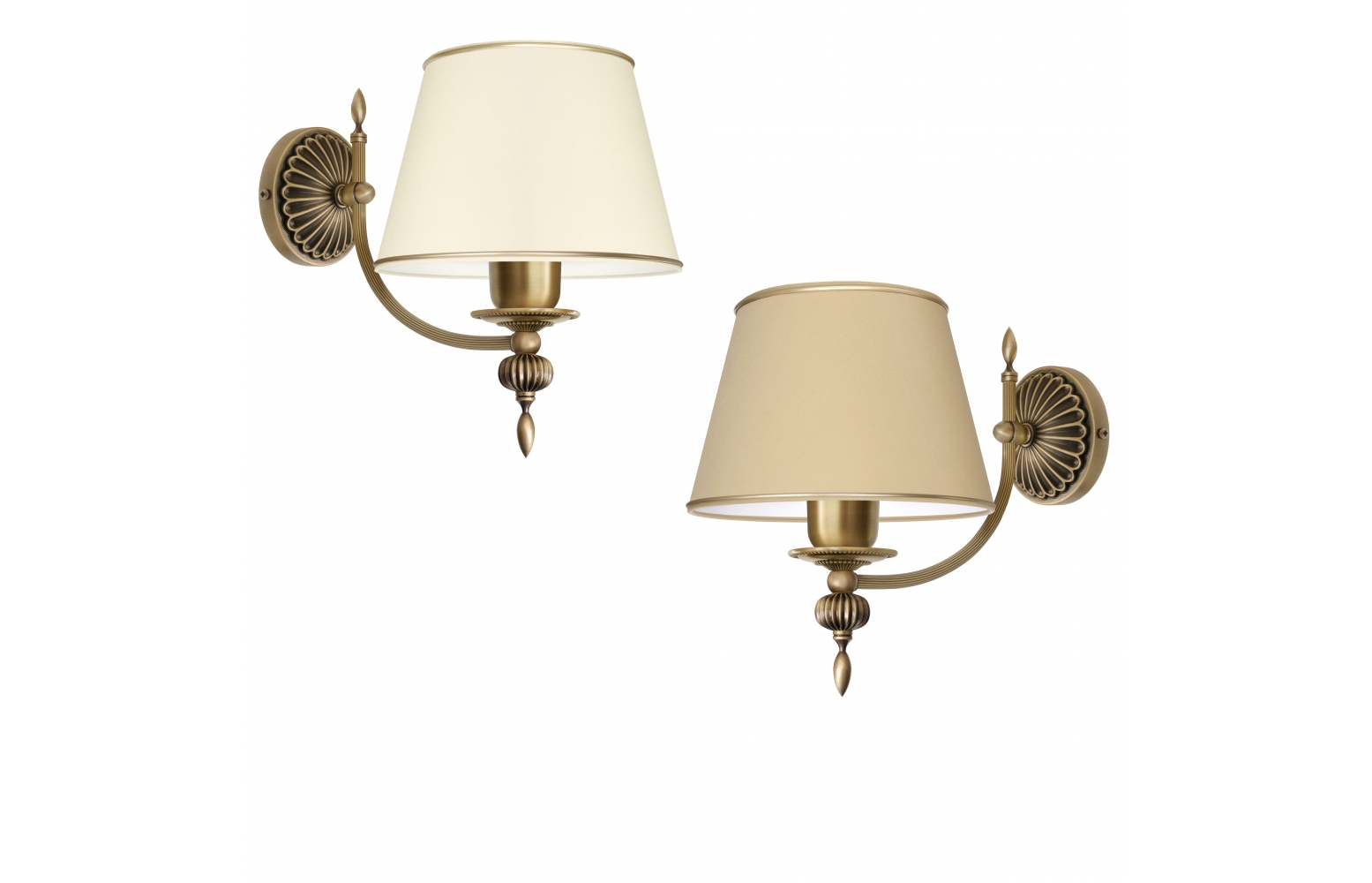 Kinkiet mosiężny w starym złocie A-K1G