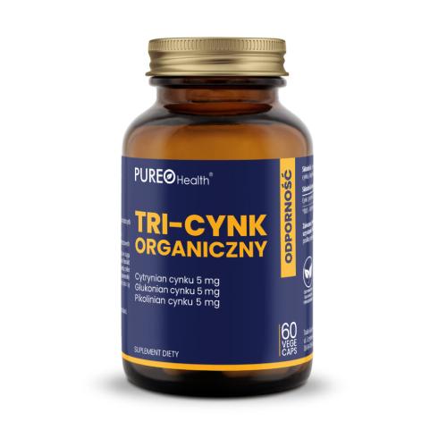 PUREO HEALTH Tri-cynk, 60 kapsułek