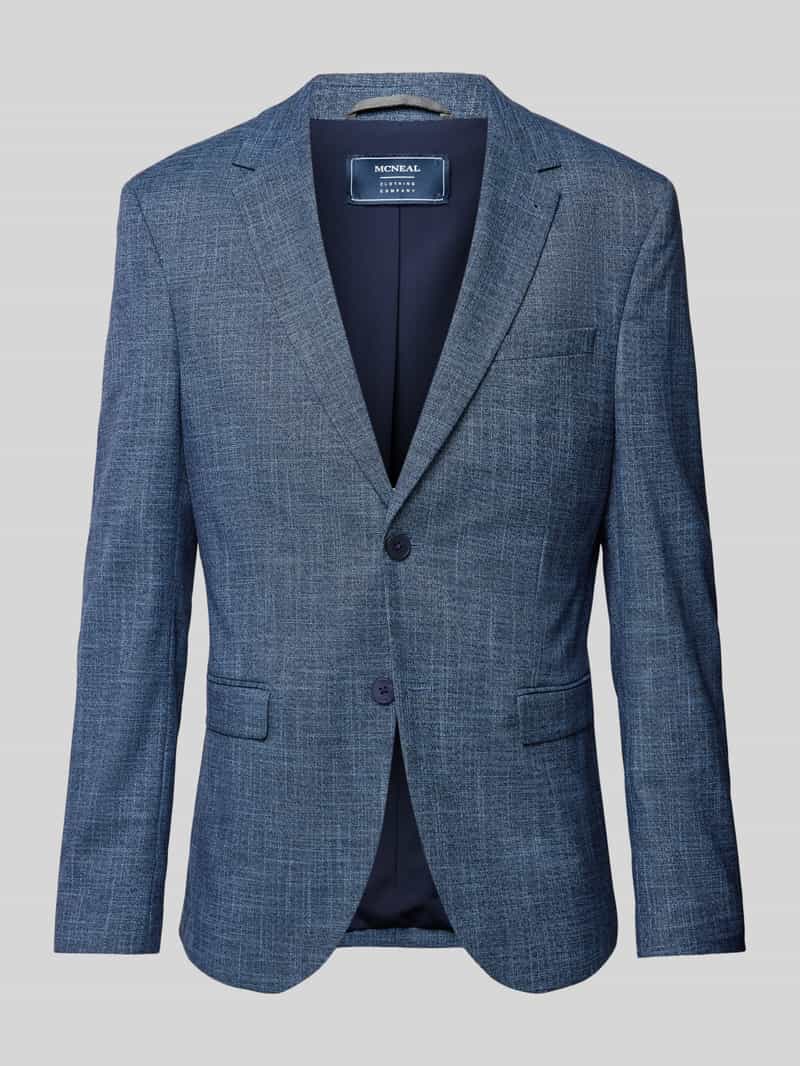 Marynarka o kroju slim fit z tkanym wzorem model ‘Marc’