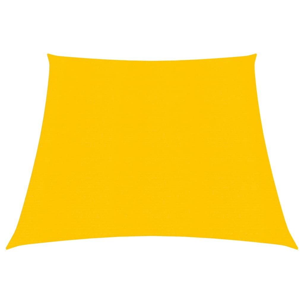 Żagiel przeciwsłoneczny HDPE, żółty, 3/4 x 3 m, tr