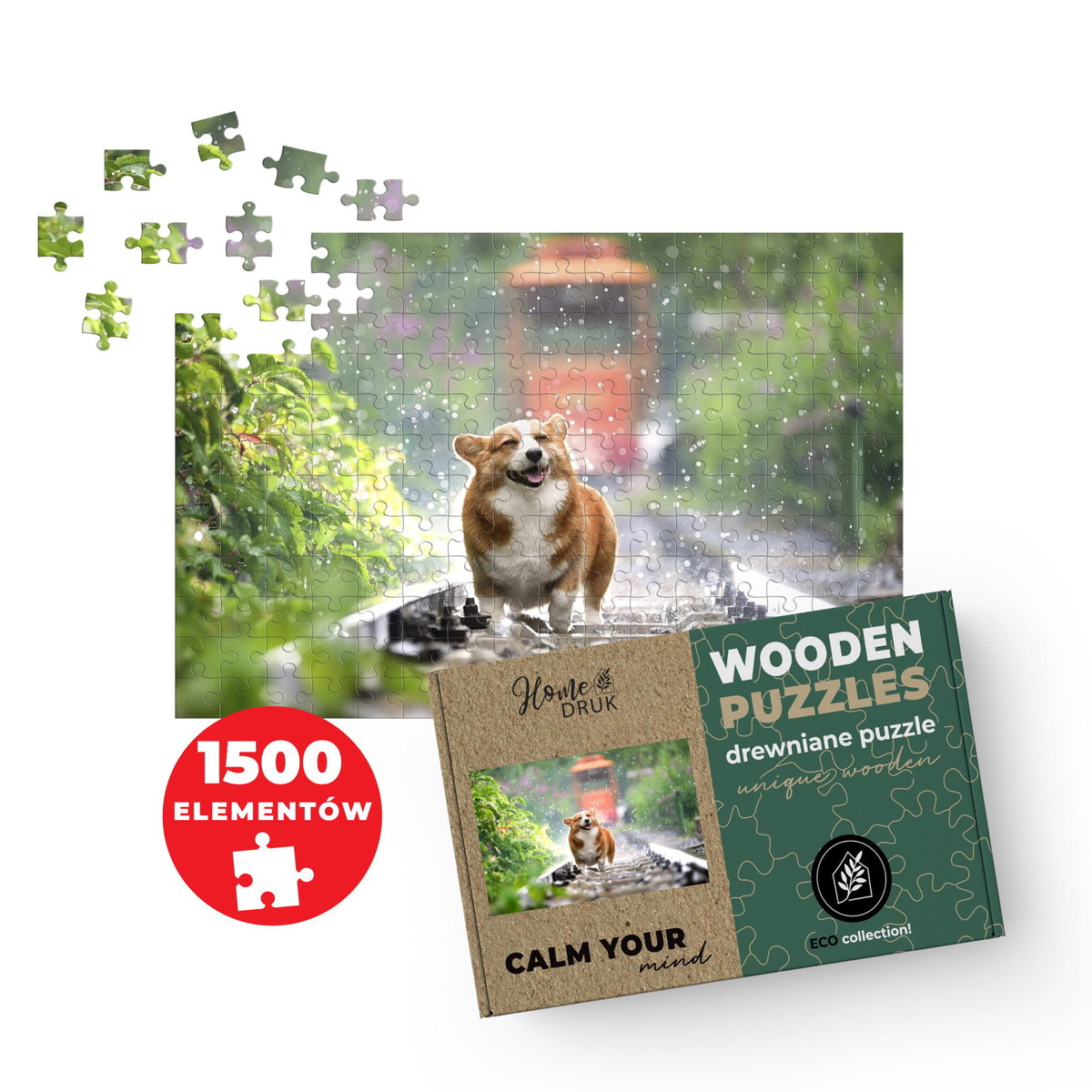 FOTO PUZZLE DREWNIANE z TWOJEGO ZDJĘCIA NA PREZENT 1500 elementów 60x40cm