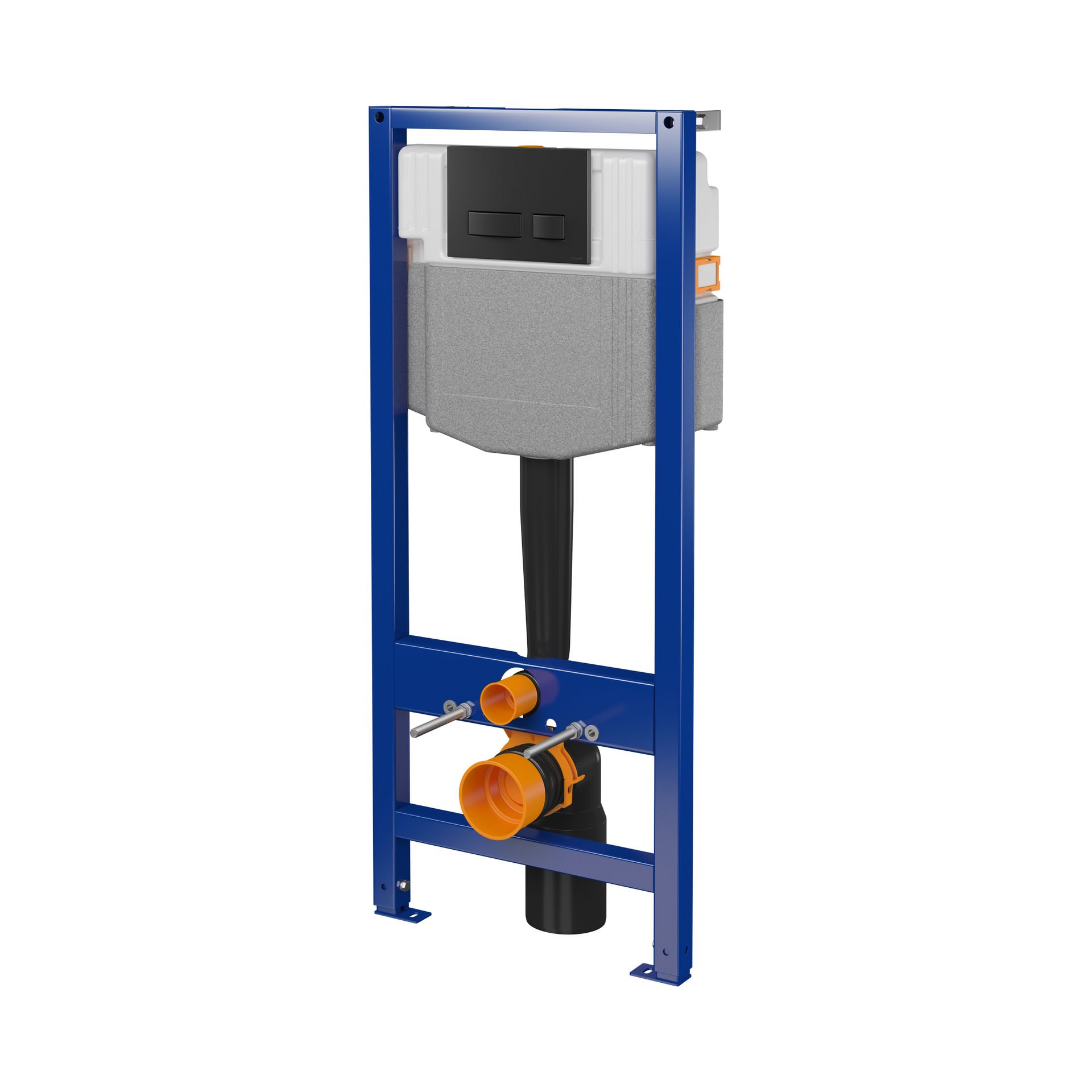 Stelaż Cersanit System 50 mechaniczny przycisk Movi czarny
