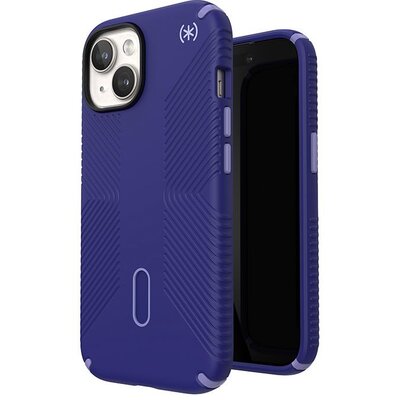 Speck Presidio2 Grip ClickLock & MagSafe do iPhone 15 / iPhone 14 / iPhone 13 (Future Blue / Purple Ink)