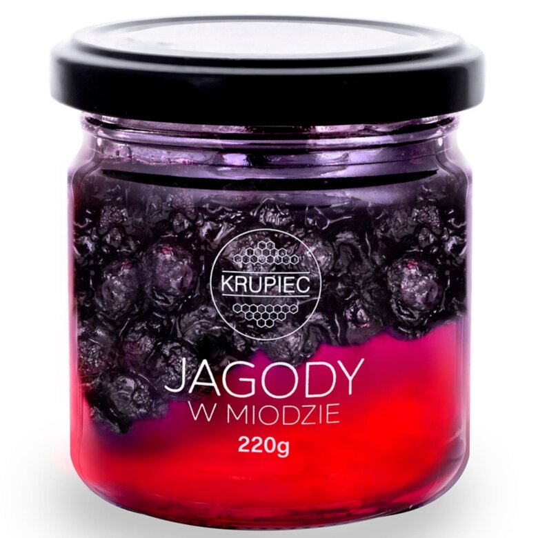 Jagody w miodzie Krupiec 220g