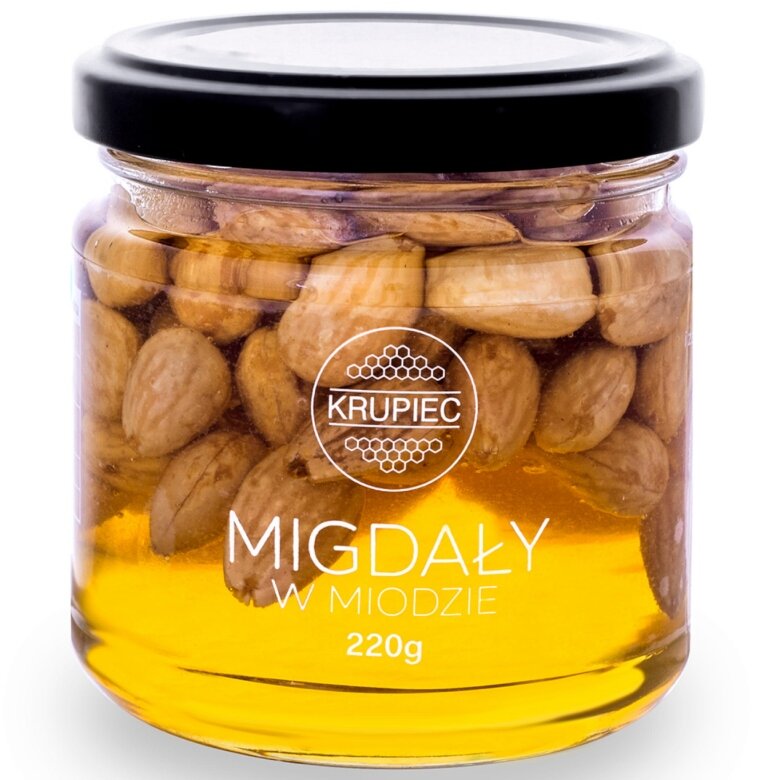 Migdały w miodzie Krupiec 220g
