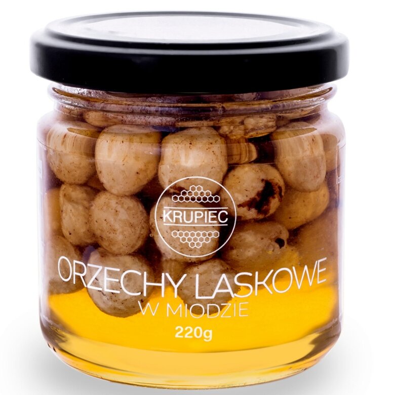 Orzechy laskowe w miodzie Krupiec 220g